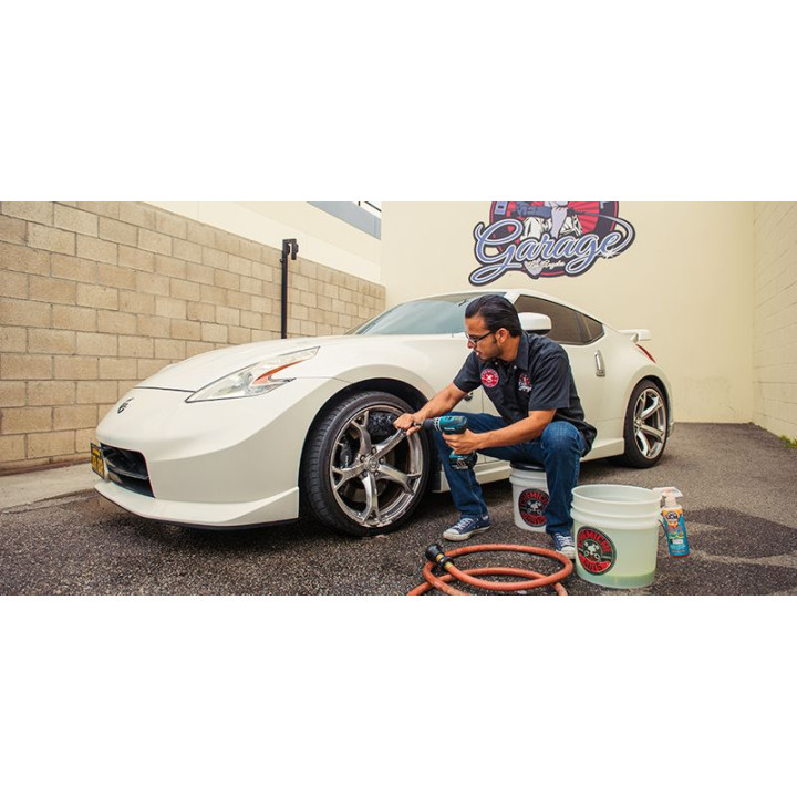 Power Woolie PW12X Synthetic Wool Microfiber Wheel Brush and Drill Adapter Power Woolie PW12X Synthetic Wool Microfiber Wheel Brush and Drill Adapter