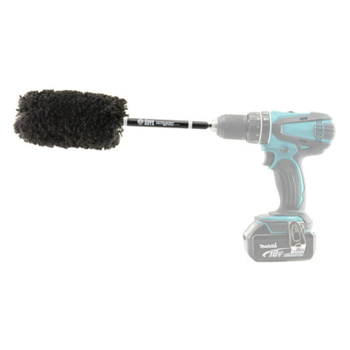 Power Woolie PW12X Synthetic Wool Microfiber Wheel Brush and Drill Adapter