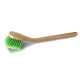 LONG HANDLE BODY AND WHEEL BRUSH WITH FLAGGED TIP BRISTLES