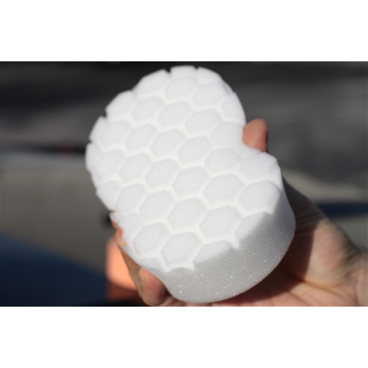 HEX-LOGIC POLISHING HAND APPLICATOR PAD WHITE HEX-LOGIC POLISHING HAND APPLICATOR PAD WHITE