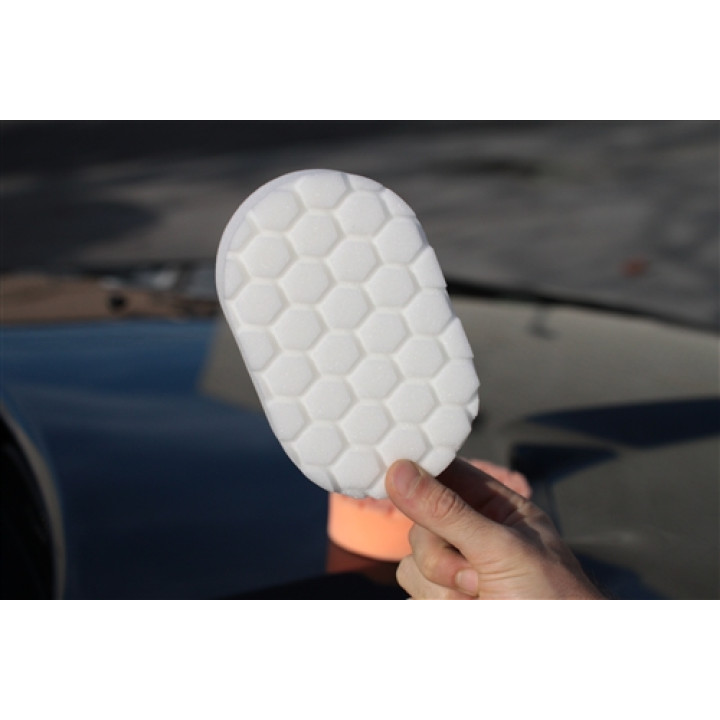 HEX-LOGIC POLISHING HAND APPLICATOR PAD WHITE HEX-LOGIC POLISHING HAND APPLICATOR PAD WHITE