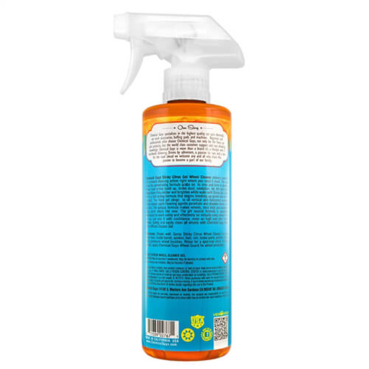 Čistič na kolesá a ráfiky Sticky Citrus Gel Wheel and Rim Cleaner 0,473l Čistič na kolesá a ráfiky Sticky Citrus Gel Wheel and Rim Cleaner 0,473l