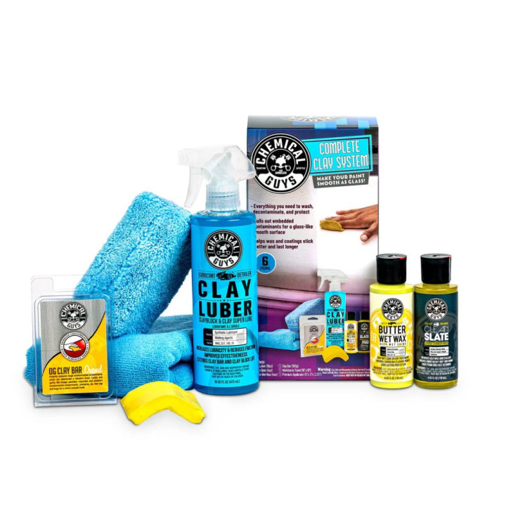 Set na dekontamináciu laku Chemical Guys Complete Clay System Kit