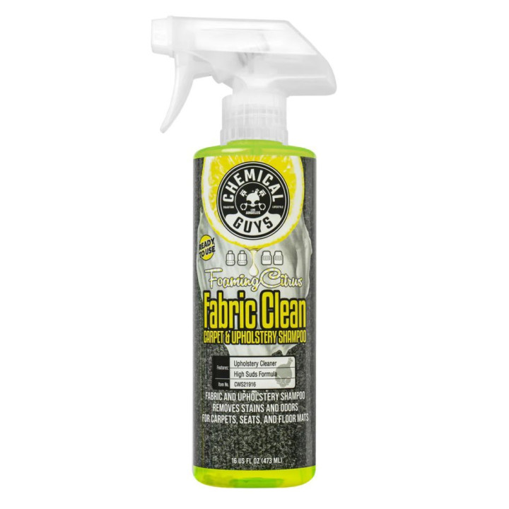 Citrusový šampón na čistenie kobercov a čalúnenia Chemical Guys Citrus Fabric Clean (473ml)