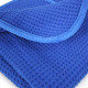 GLASS WINDOW WAFLE WEAVE BLUE