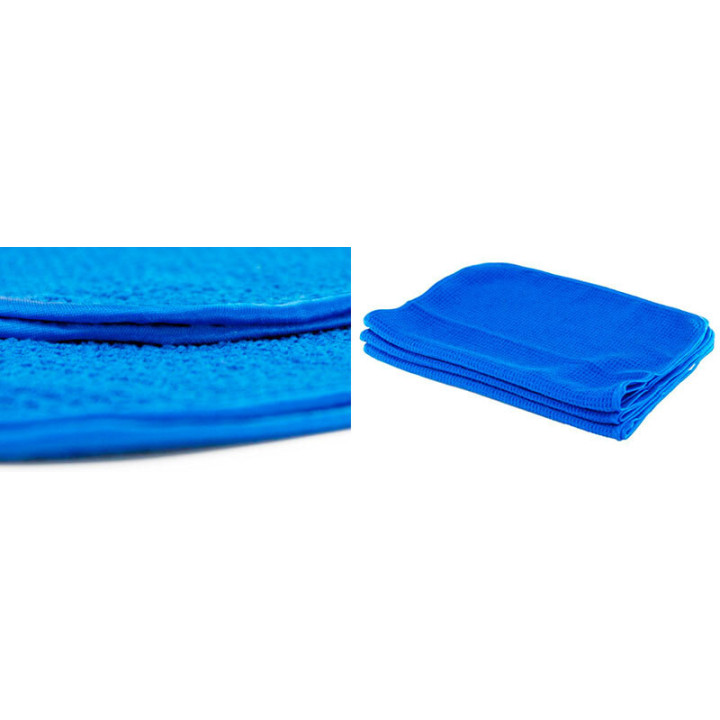 GLASS AND WINDOW WAFFLE WEAVE TOWEL BLUE GLASS AND WINDOW WAFFLE WEAVE TOWEL BLUE
