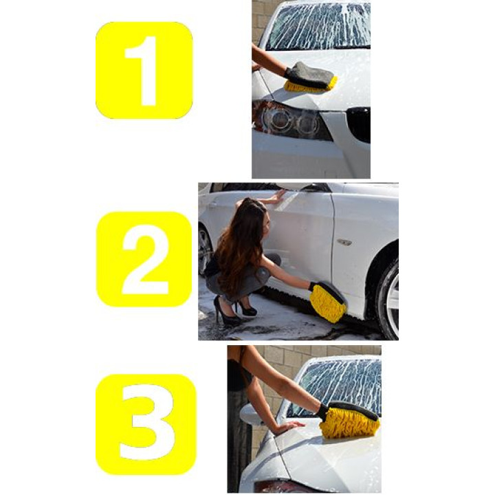 Three - Way Premium Wash Mitt Three - Way Premium Wash Mitt