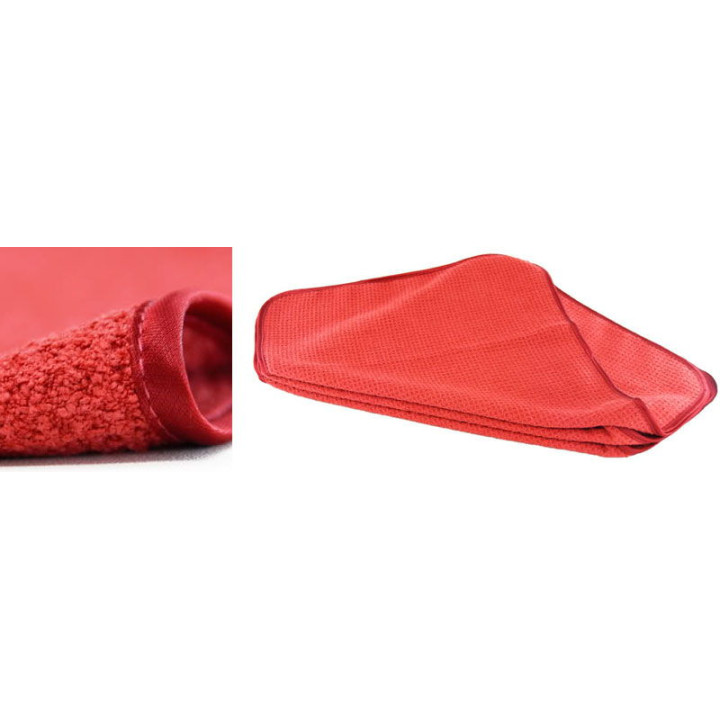 GLASS AND WINDOW WAFFLE WEAVE TOWEL RED GLASS AND WINDOW WAFFLE WEAVE TOWEL RED