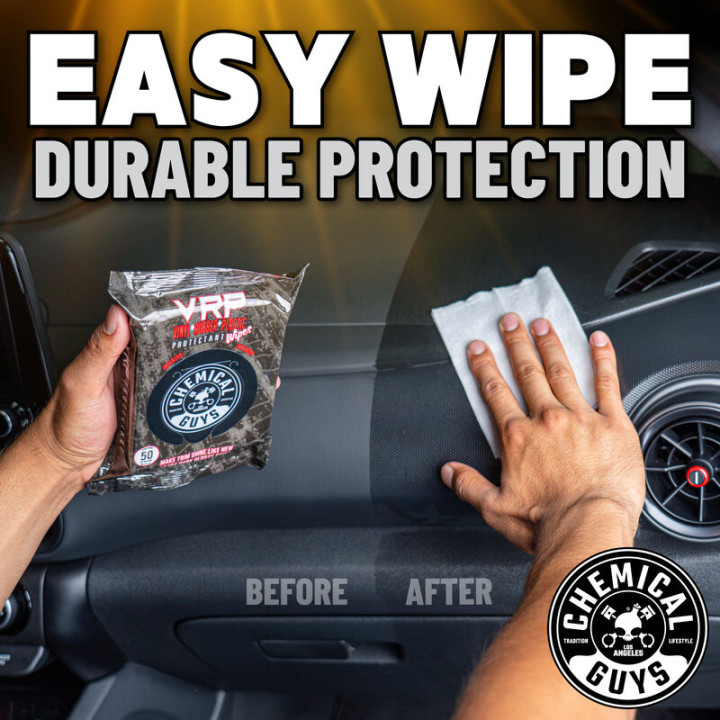 VRP Vinyl, Rubber, Plastic Shine & Protectant Wipes (50 ks) VRP Vinyl, Rubber, Plastic Shine & Protectant Wipes (50 ks)