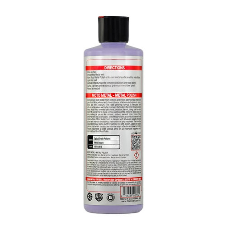Moto Metal Polish Cleaner, Polish and Protectant for Motorcycles 0,473l Moto Metal Polish Cleaner, Polish and Protectant for Motorcycles 0,473l