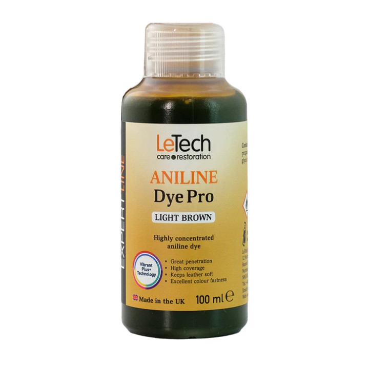 LeTech Leather Aniline Dye (Light Brown) 100 ml