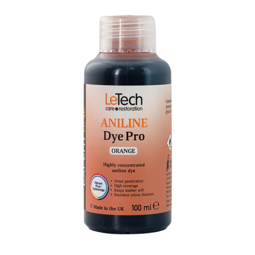 LeTech Leather Aniline Dye (Orange) 100 ml