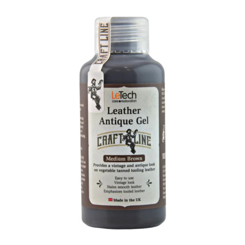 LeTech Leather Antique Gel (Medium Brown) 100 ml