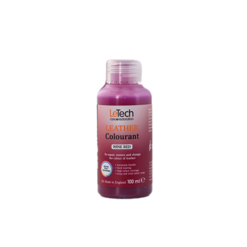 LeTech Leather Colourant (Wine Red) 100 ml