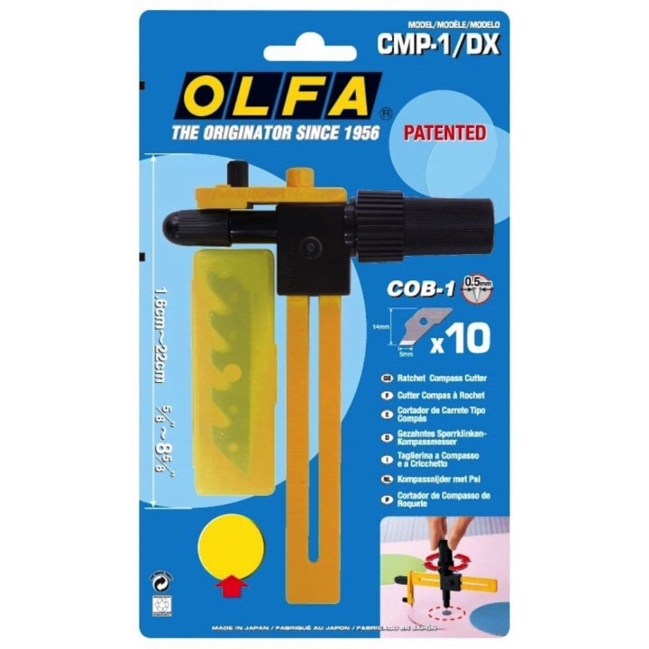 OLFA Rotačný rezač - kružidlo CMP-1/DX OLFA Rotačný rezač - kružidlo CMP-1/DX