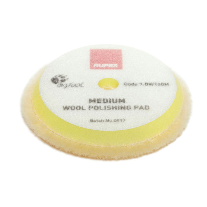 Leštiaci pad RUPES Medium Wool Polishing Pad Yellow 130/145mm