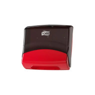 Zásobník na skladané utierky Tork tray for folded wipes červený/čierny plast systém W4 Zásobník na skladané utierky Tork tray for folded wipes červený/čierny plast systém W4